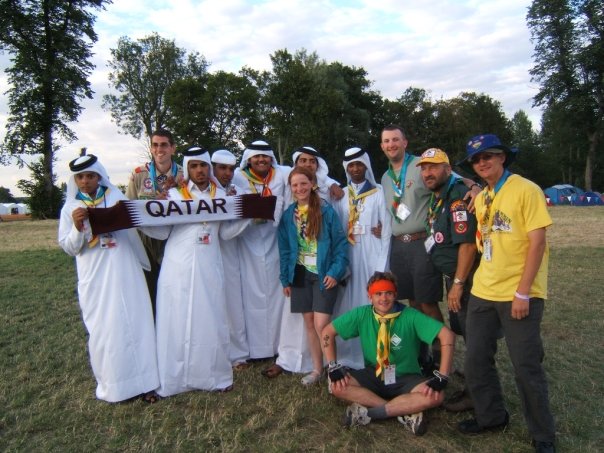 Sword dancers from Qatar